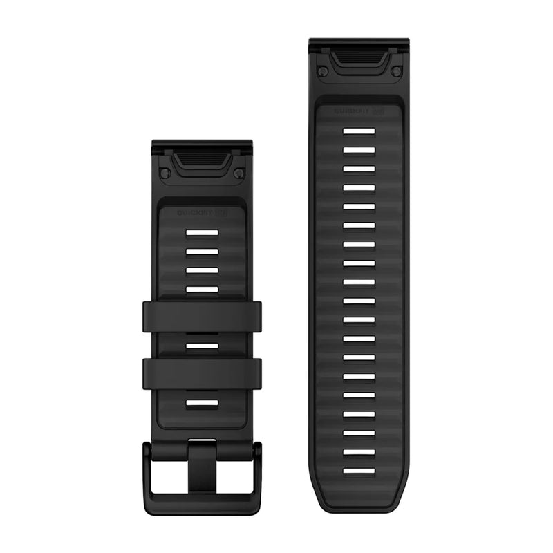 QuickFit Watch Strap, 26mm - Black Silicone