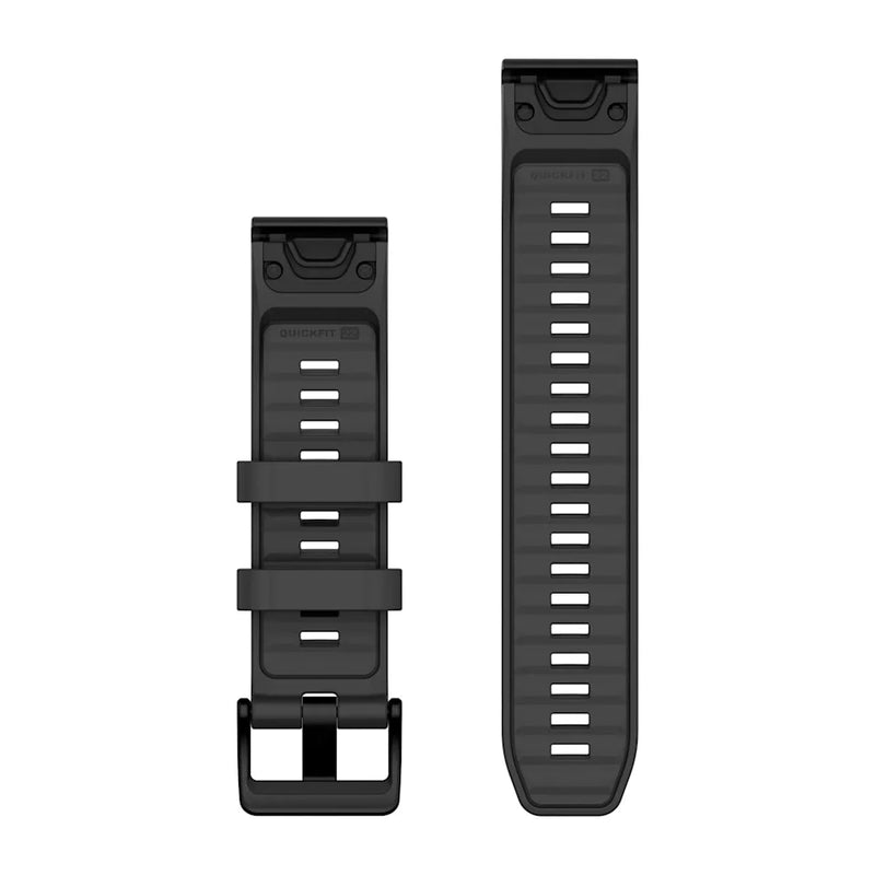 QuickFit Watch Strap, 22mm - Graphite Silicone