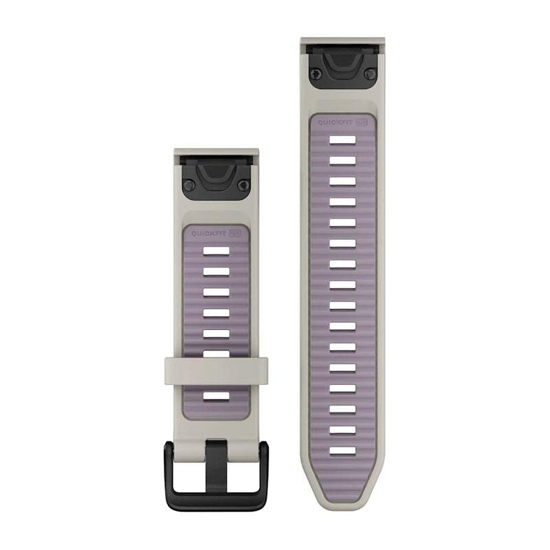 QuickFit Watch Strap, 20mm - Fog Grey/Lavender Silicone