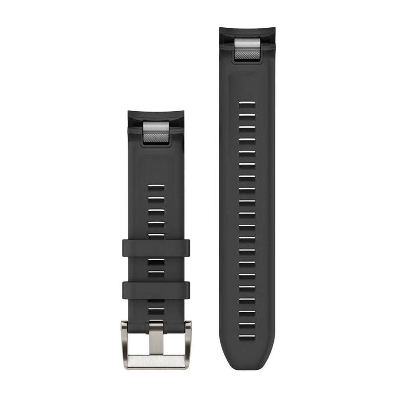 QuickFit Watch Strap, 22mm - Black Silicone