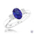 Platinum Royal Oval Cut Sapphire Ring- 1.28ct