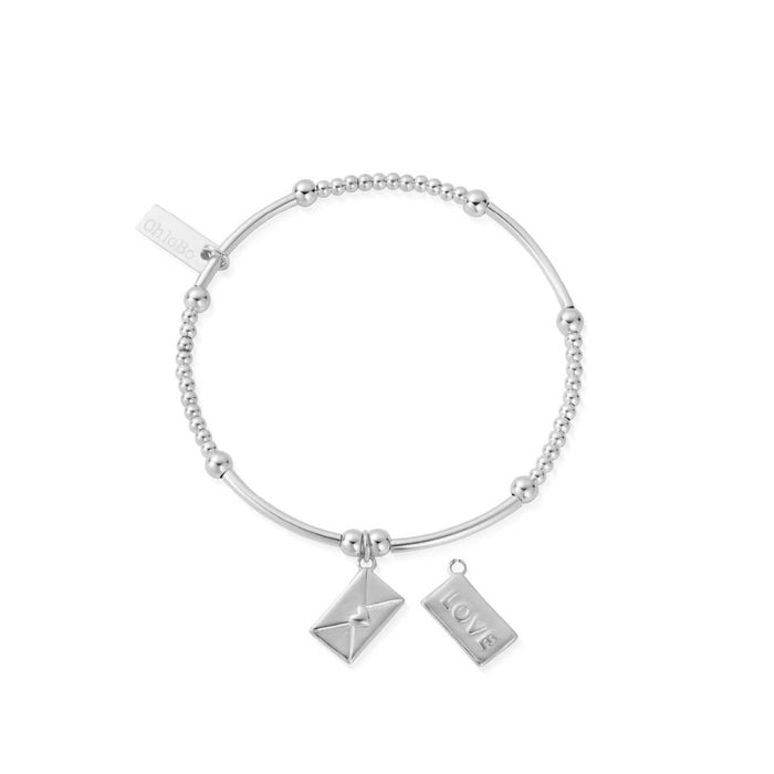 Cute Mini Love Letter Bracelet - Silver - SBCM2105