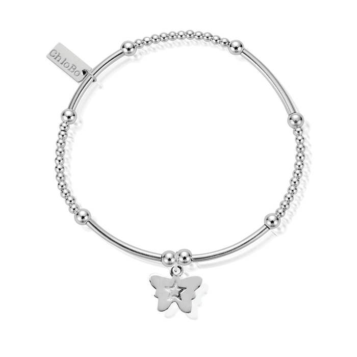 Cute Mini Butterfly Bracelet - Silver - SBCM408