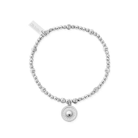 Cute Sparkle Sun Catcher Bracelet - Silver - SBCS3198