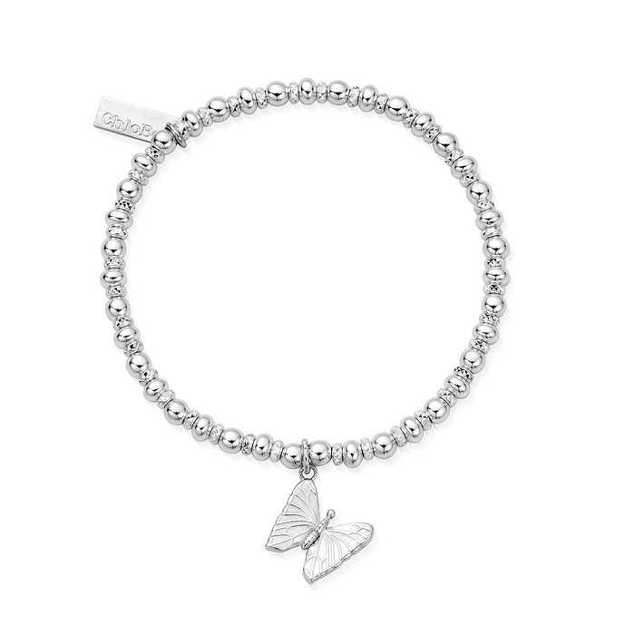 Didi Sparkle Butterfly Bracelet - Silver - SBDS3318