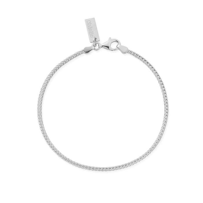 Men's Fox Tail Chain Bracelet - Silver - SBFOXTAILM