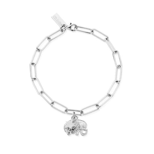 Link Chain Strength & Luck Bracelet - Silver - SBLC534806