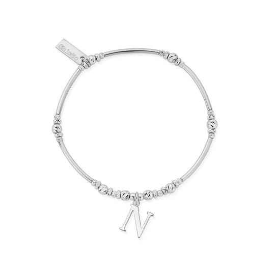 Initial N Bracelet - Silver - SBMNFR4042N