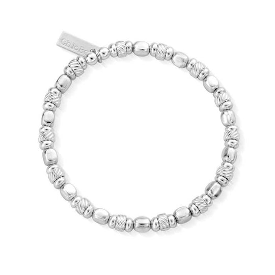 Twisted Cube Bracelet - Silver - SBTCUBE