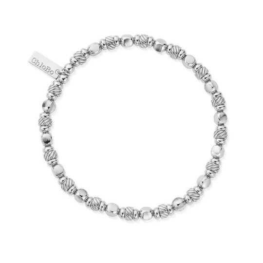 Men's Twisted Cube Bracelet - Silver - SBTCUBEM