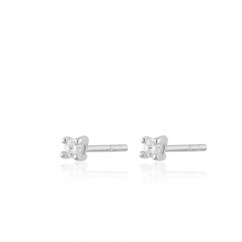 Teeny Tiny Stud Earrings - Silver