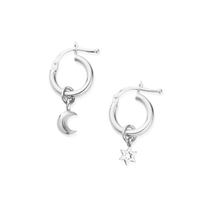 Wisdom & Guidance Small Hoop Earrings - Silver - SEH31803058