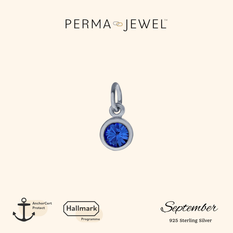 September Birthstone Charm - Silver - PJ-9252013