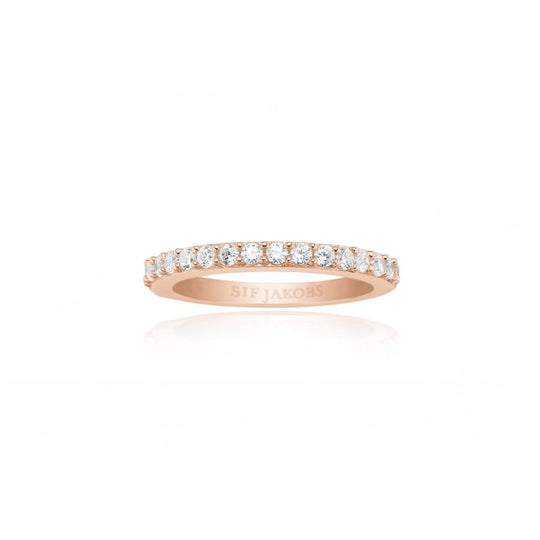 Corte Uno Ring, Size 54 - Rose Gold - SJ-R10811-CZ(RG)/54