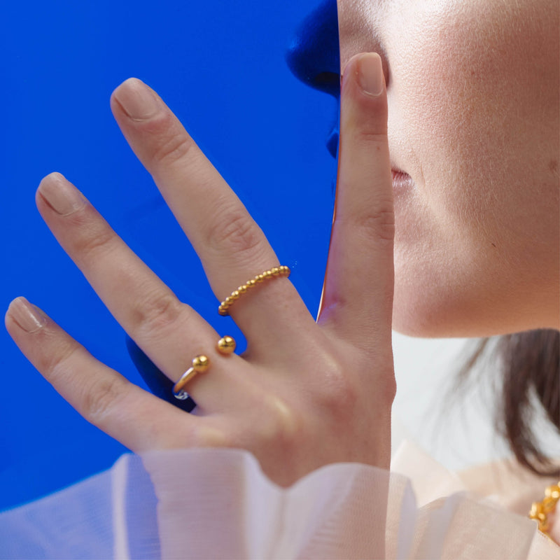 Stellar Orb Stacking Ring - Gold - BPR01GP