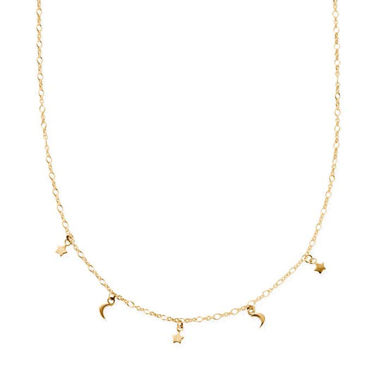 Night Sky Necklace - Gold - GN3327