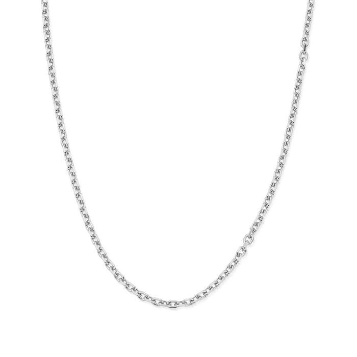 Men's Anchor Chain Necklace - Silver - SNANCHORM