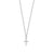 Men's Curb Chain Cross Necklace - Silver - SNCC13336M