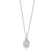 Men's Curb Chain Om Necklace - Silver - SNCC2674M