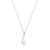 Interlocking Heart & Angel Wing Necklace - Silver - SNDC3238