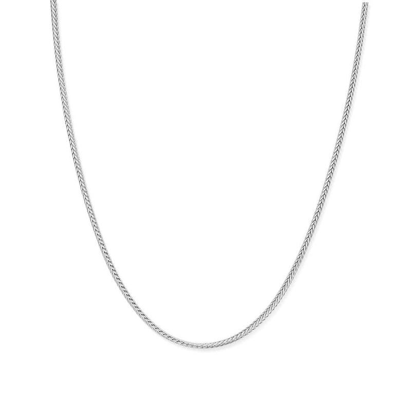 Men's Fox Tail Chain Necklace - Silver - SNFOXTAILM