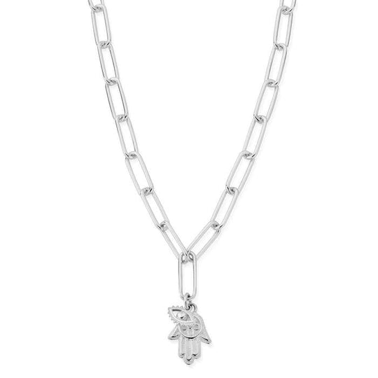 Link Chain Protection Necklace - Silver - SNLC2005458