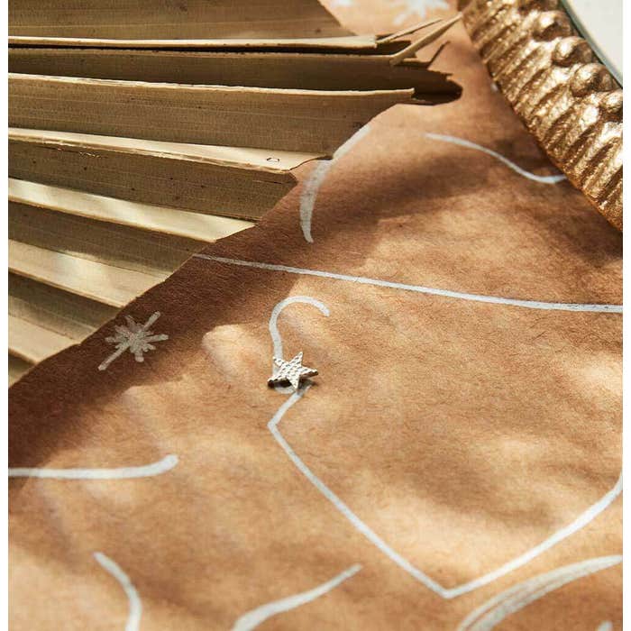 Sparkle Star Stud Earrings - Silver - SEST3077