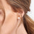 White Pearl Stud Earrings - Silver - 1652079