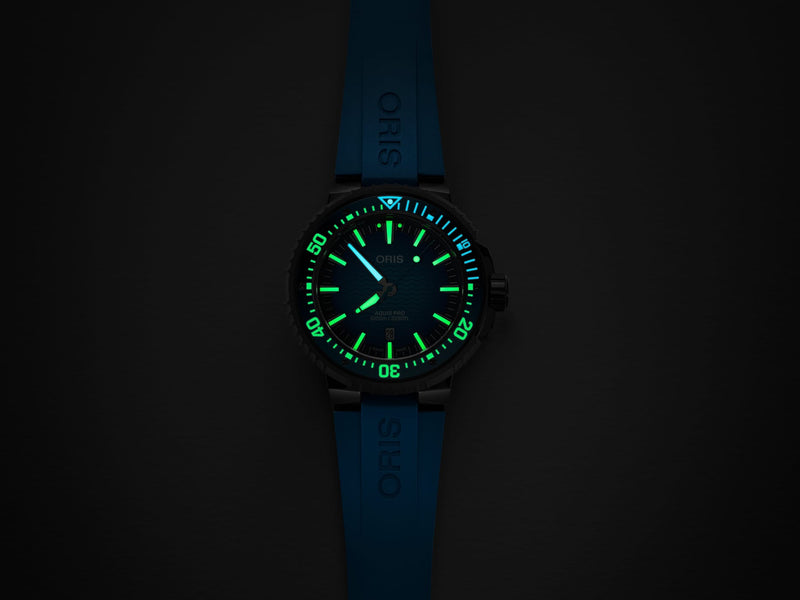 Aquis Pro 1000m Watch, Blue/Blue