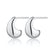 Teardrop Stud Earrings - Silver - SPS-186