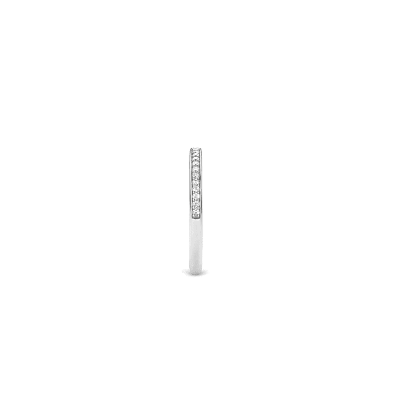 Milano CZ Stacking Ring - Silver