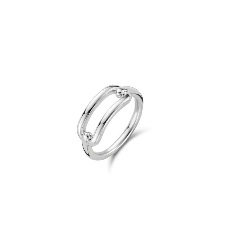 Milano Oval Link Ring - Silver