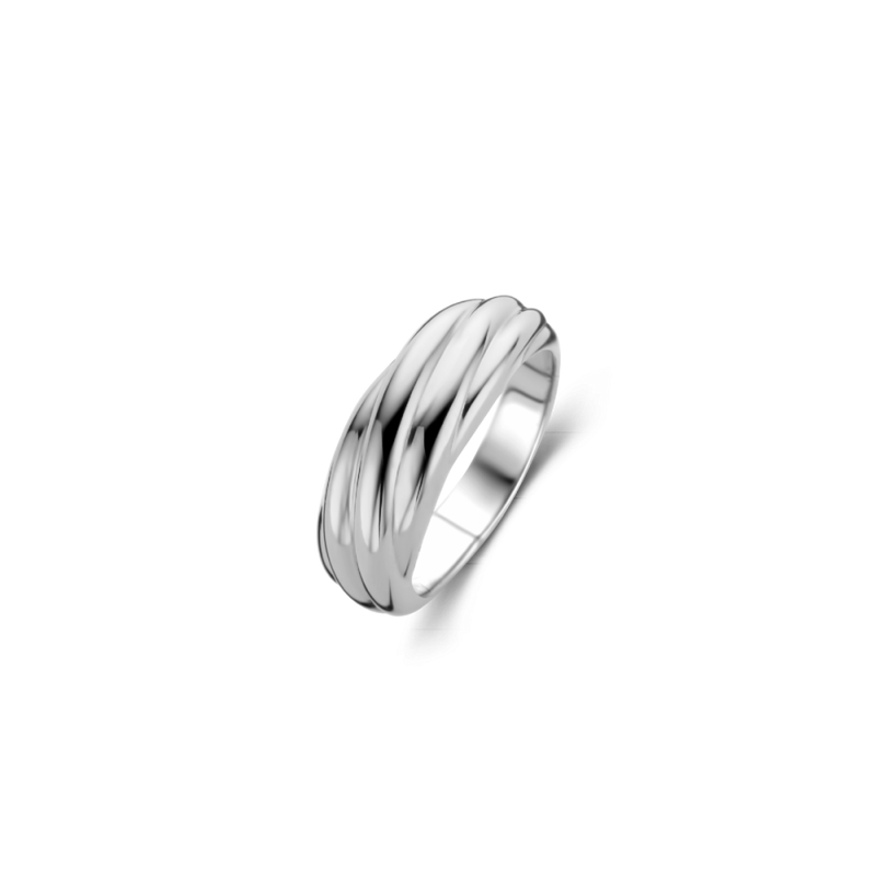 Milano Twisted Band Ring - Silver