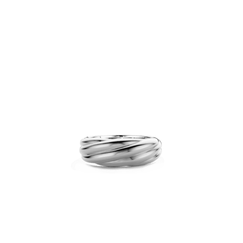 Milano Twisted Band Ring - Silver