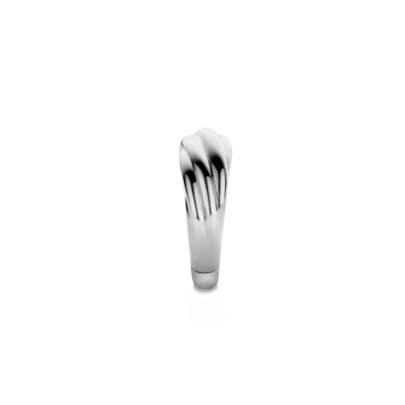 Milano Twisted Band Ring - Silver