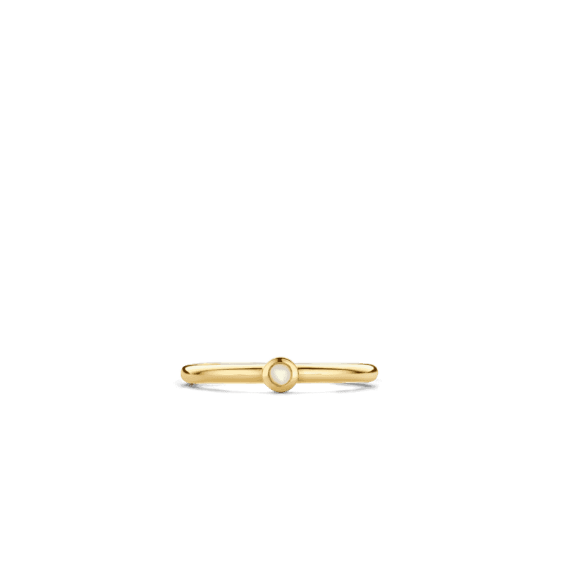 Mother Of Pearl Ring - Gold
