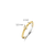 Mother Of Pearl Ring - Gold