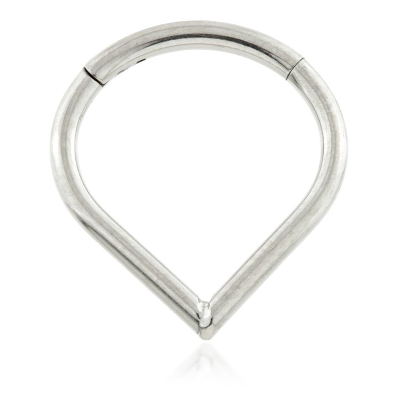 Wishbone Hinged Ring - Titanium - TIMRING38-1.2-8