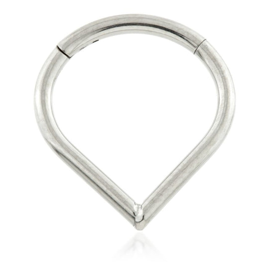 Wishbone Hinged Ring - Titanium - TIMRING38-1.2-8