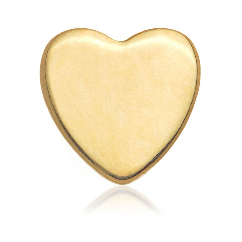 Internal Heart Earring Attachment - 14ct Yellow Gold - TLQ107-14K-Y