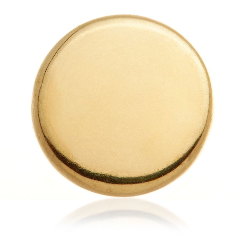 Internal Gold Disk Attachment Earring - 14ct Yellow Gold - TLQ112-14K-Y-3