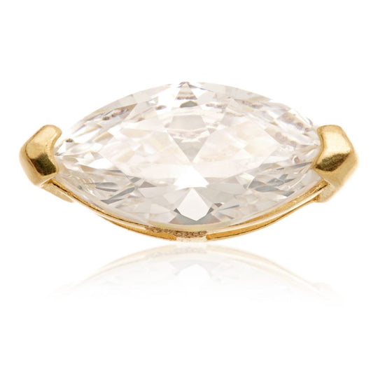 Internal Marquise Gem Attachment - 14ct Yellow Gold - TLQ115-14K-Y
