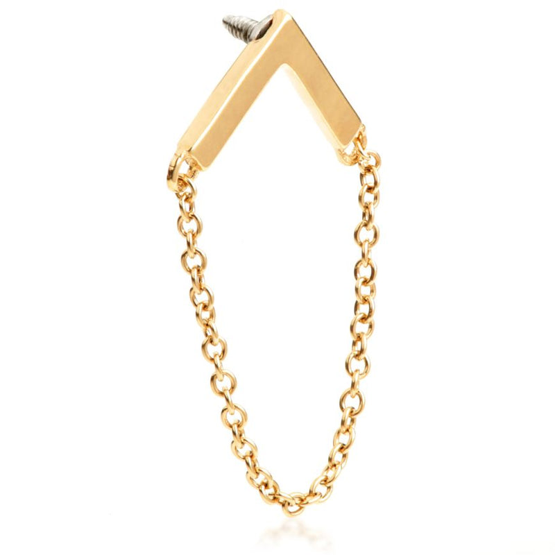 Internal Hanging Chain Attachment - 14ct Yellow Gold - TLQ25CHAIN-14K-Y