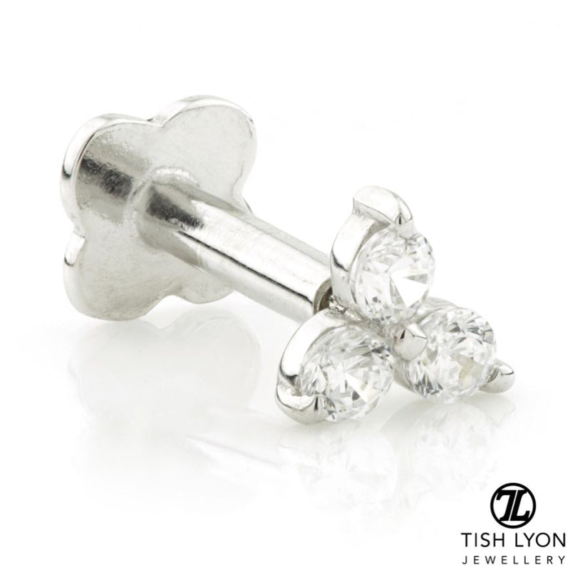 Trinity Internal Labret - White Gold - TLTRA1-9K-W-1.2-6