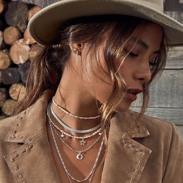 Pearl Choker Necklace - Silver - SNPCHOKER