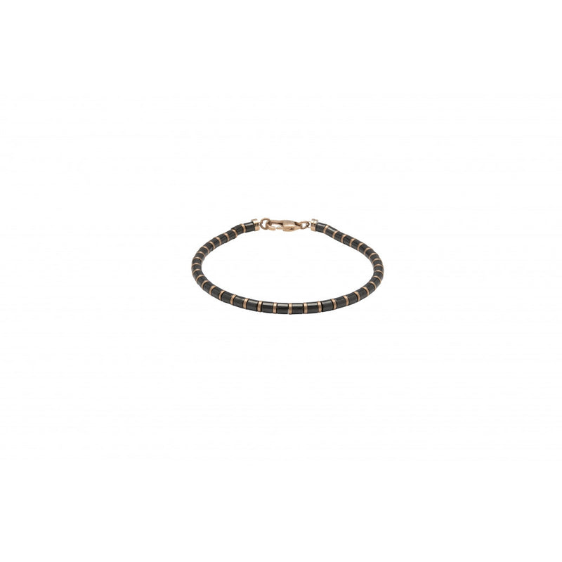 Stainless Steel Black/Rose Gold Bracelet