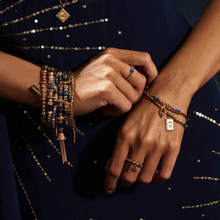 New Beginnings Sodalite Set Of 2 Bracelets - Gold - GBSET33773379