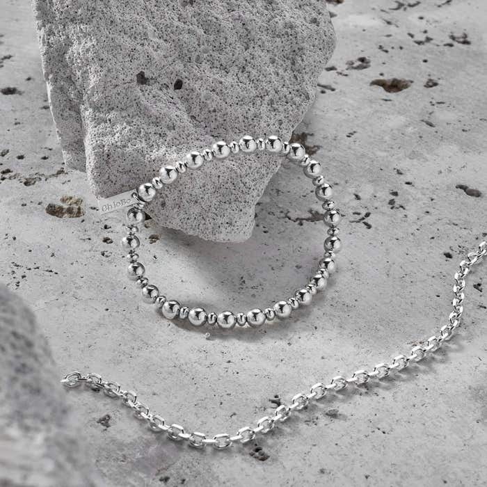 Men's Anchor Chain Necklace - Silver - SNANCHORM