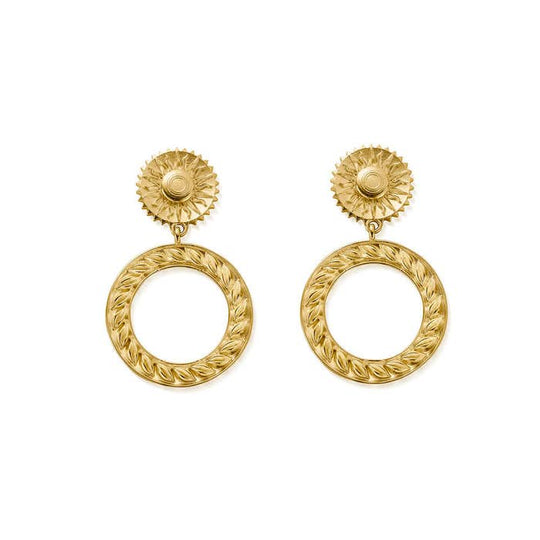 Sun Statement Earrings - Gold - CC-G-ER-3-S1