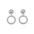 Lion Statement Earrings - Silver - CC-S-ER-2-S1